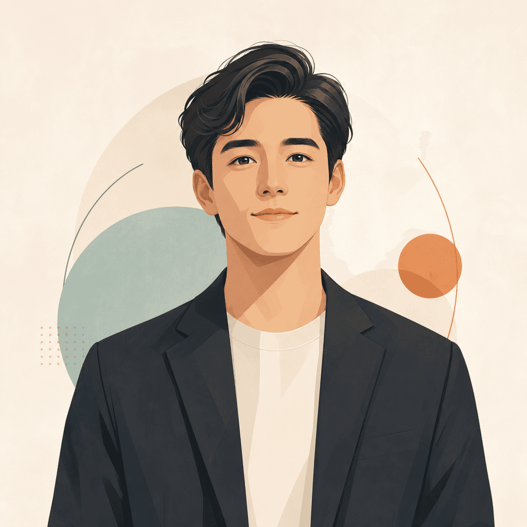 Brand-style illustration avatar for the Enclave founder